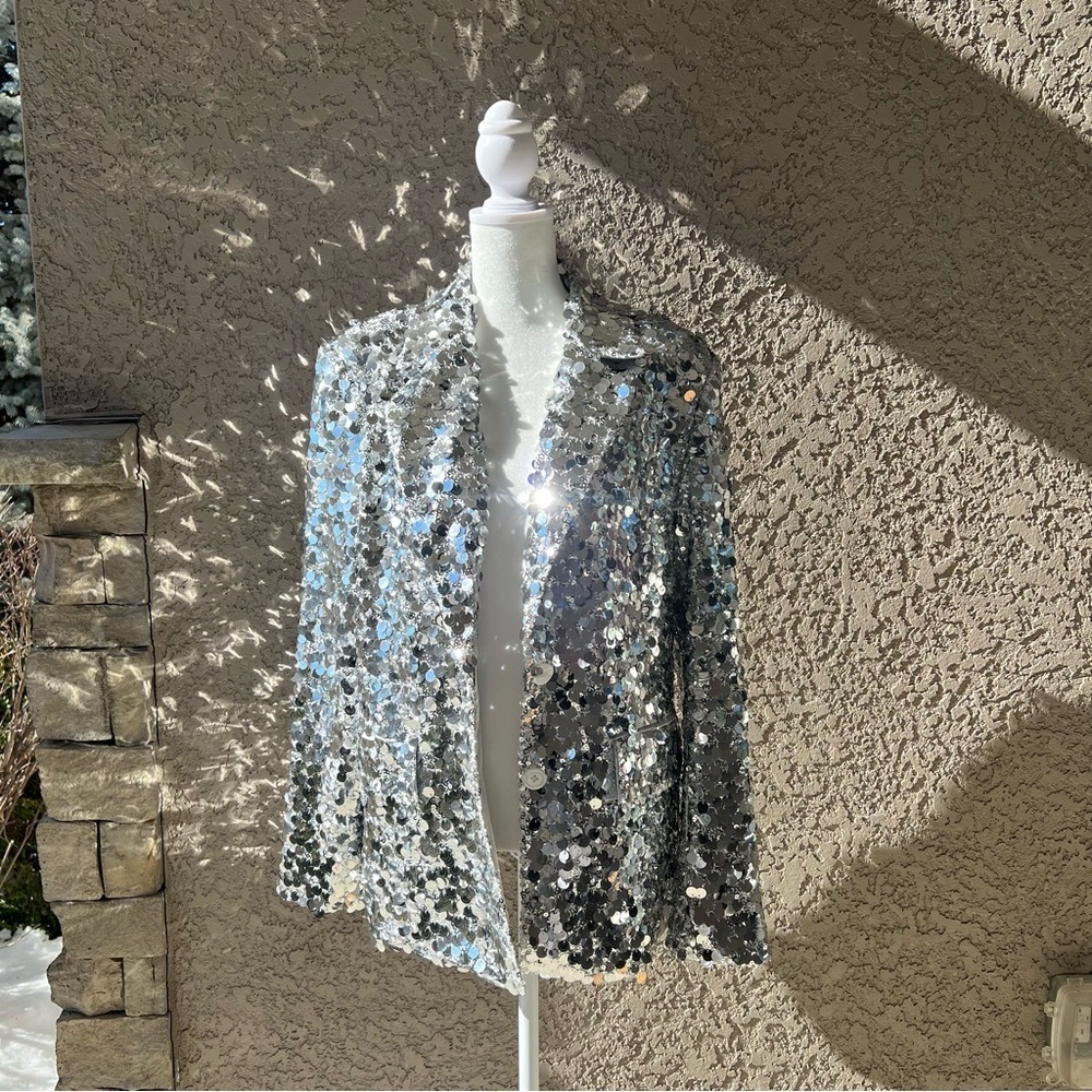 Avec Les Filles oversized sequence jacket size med - Picture 2 of 8